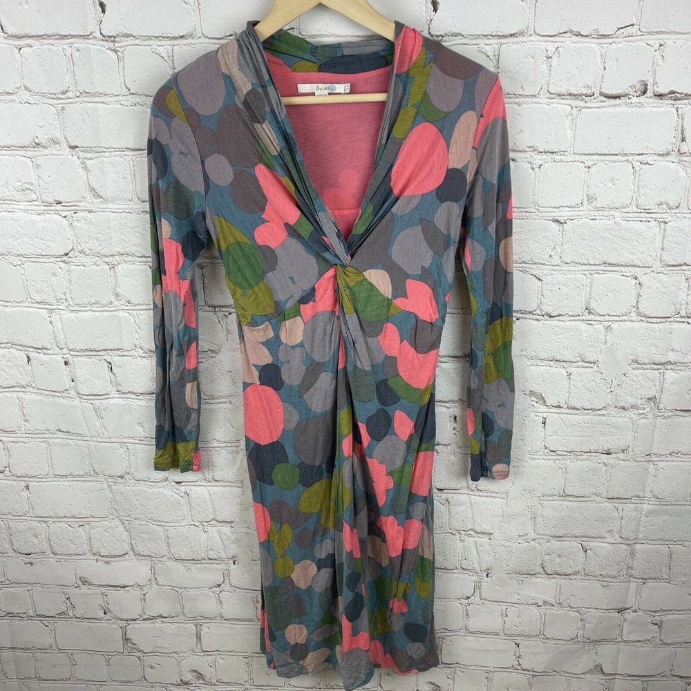 Boden Women's Printed Geo Print Long Sleeve Stretch Lined Dress US Size 4R
